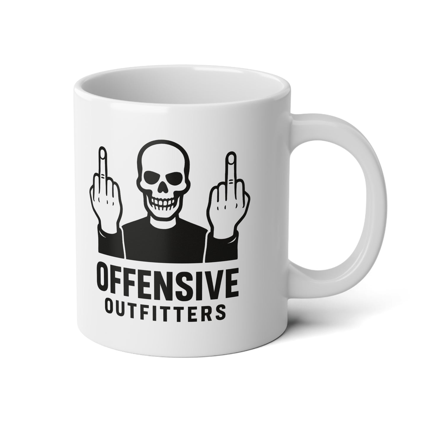 Offensive Jumbo Mug - 20oz Fun Gift for Sarcastic Coffee Lovers