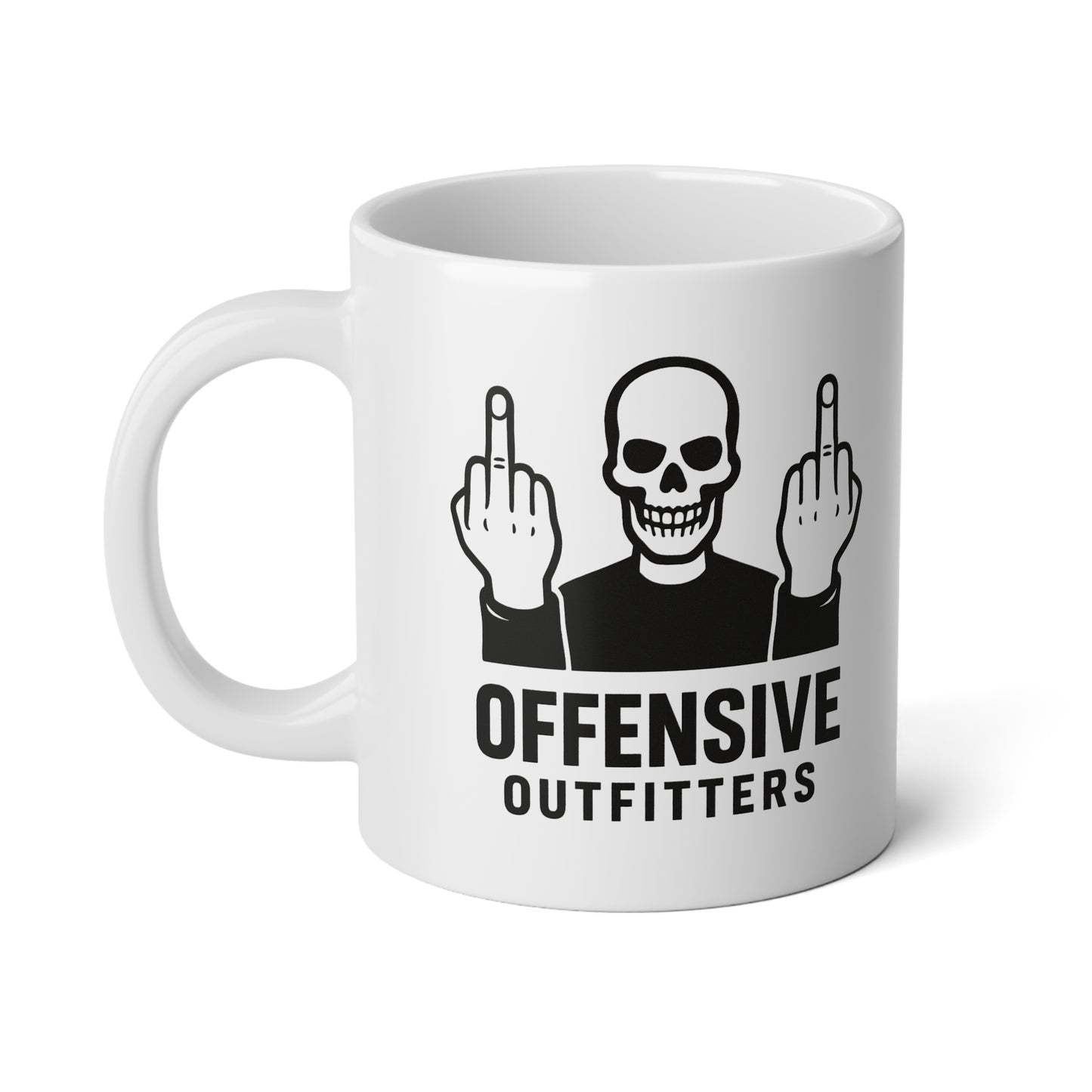 Offensive Jumbo Mug - 20oz Fun Gift for Sarcastic Coffee Lovers
