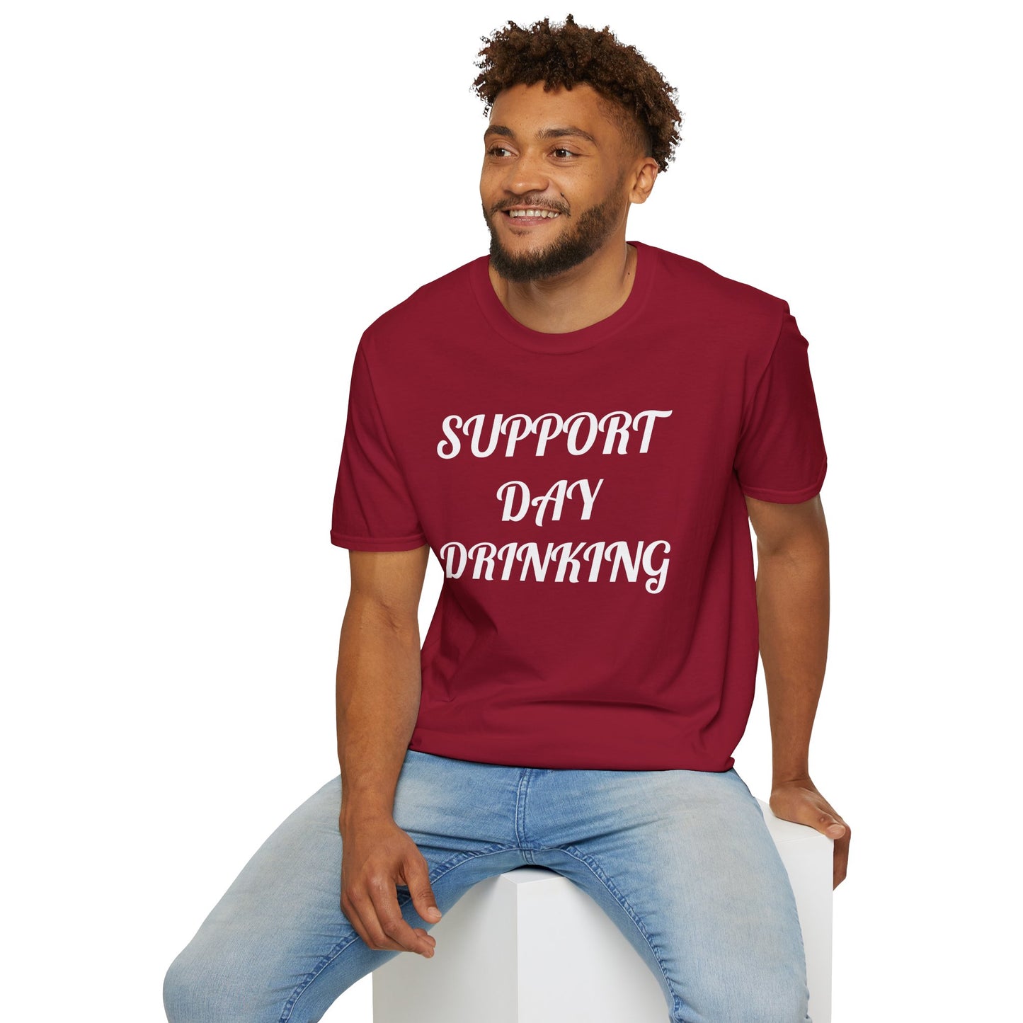 Support Day Drinking Unisex Softstyle T-Shirt - Perfect for Parties & Celebrations