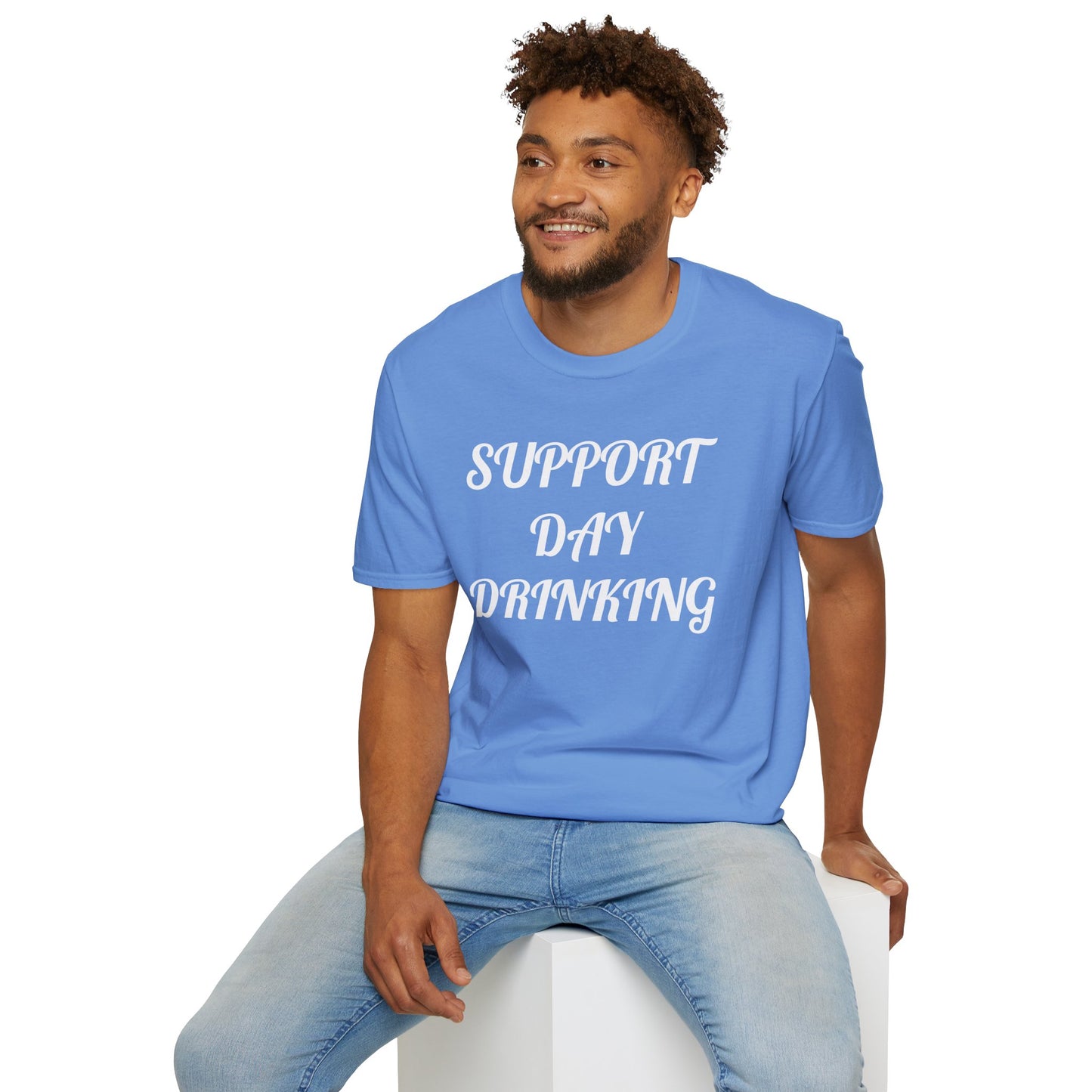 Support Day Drinking Unisex Softstyle T-Shirt - Perfect for Parties & Celebrations