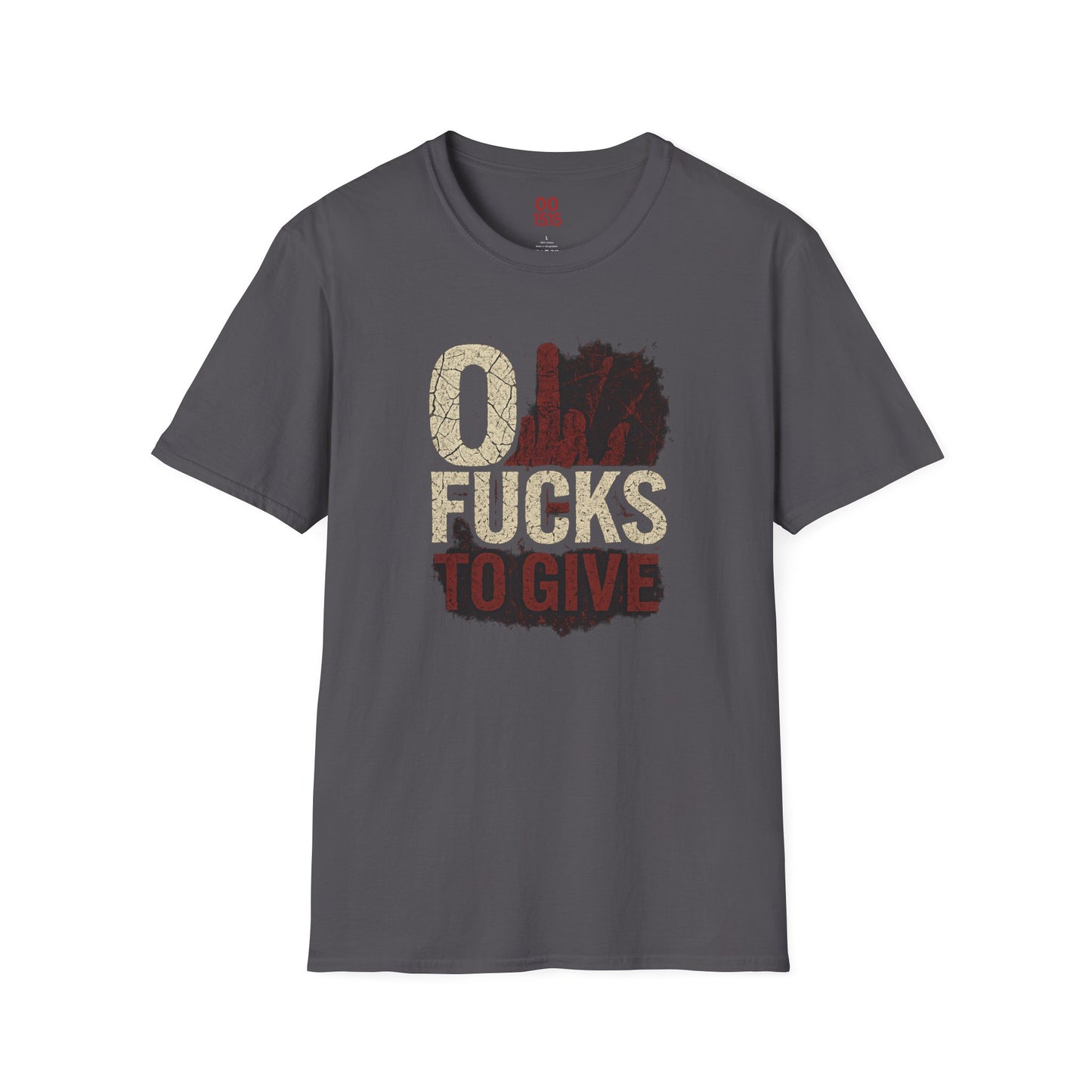 Unisex Softstyle T-Shirt - "0 Fucks To Give" Graphic Tee for Casual Wear