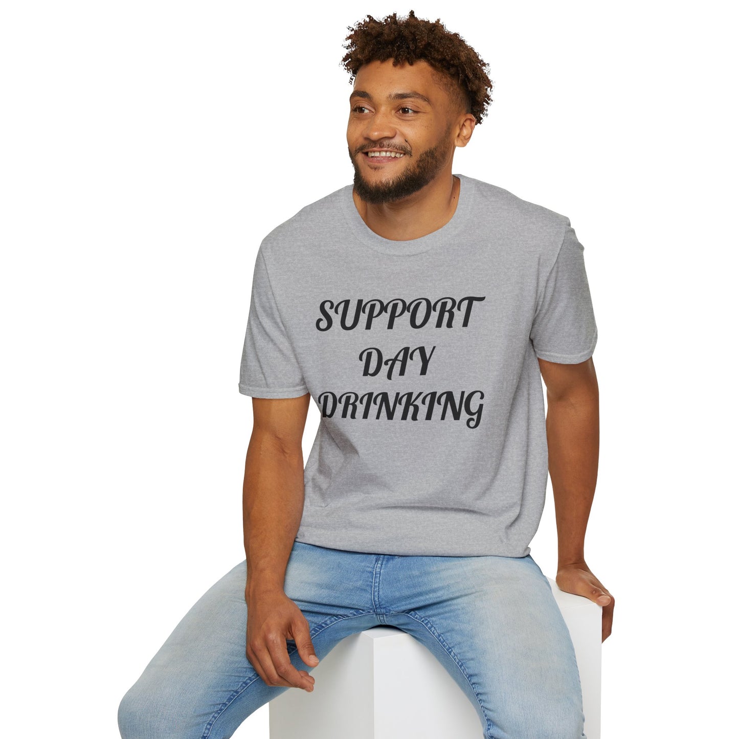 Support Day Drinking Unisex Softstyle T-Shirt - Perfect for Parties & Celebrations