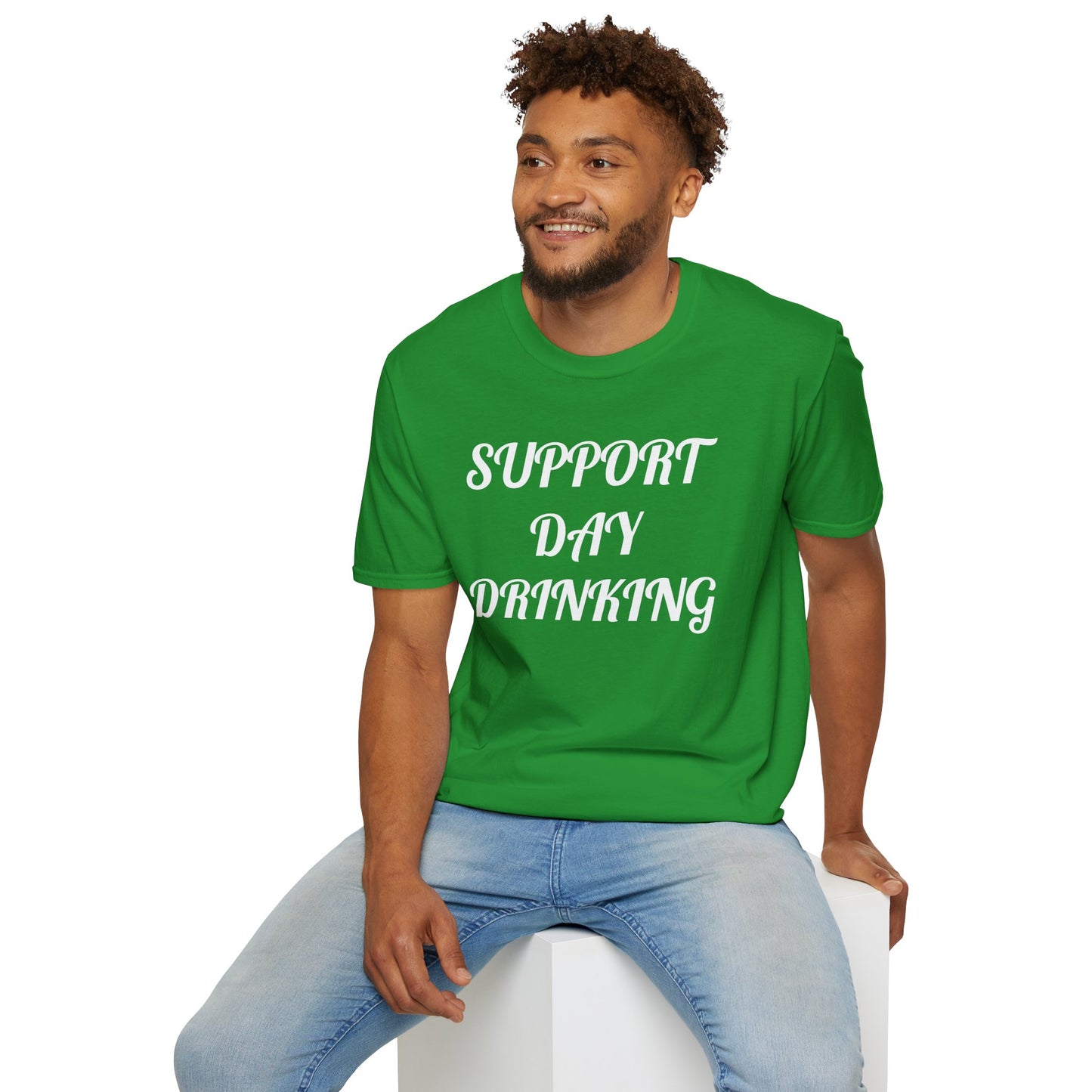 Support Day Drinking Unisex Softstyle T-Shirt - Perfect for Parties & Celebrations