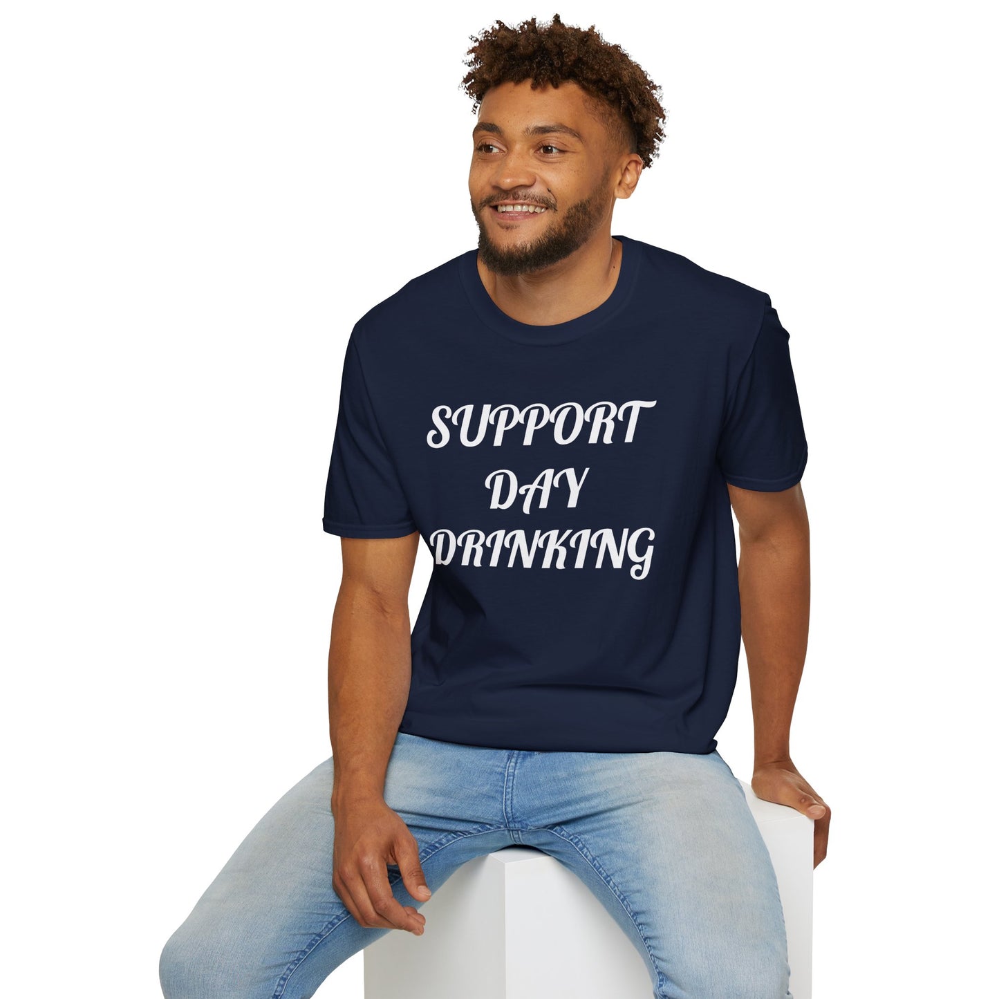 Support Day Drinking Unisex Softstyle T-Shirt - Perfect for Parties & Celebrations