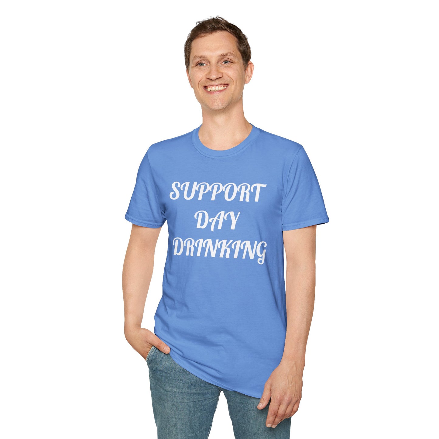 Support Day Drinking Unisex Softstyle T-Shirt - Perfect for Parties & Celebrations
