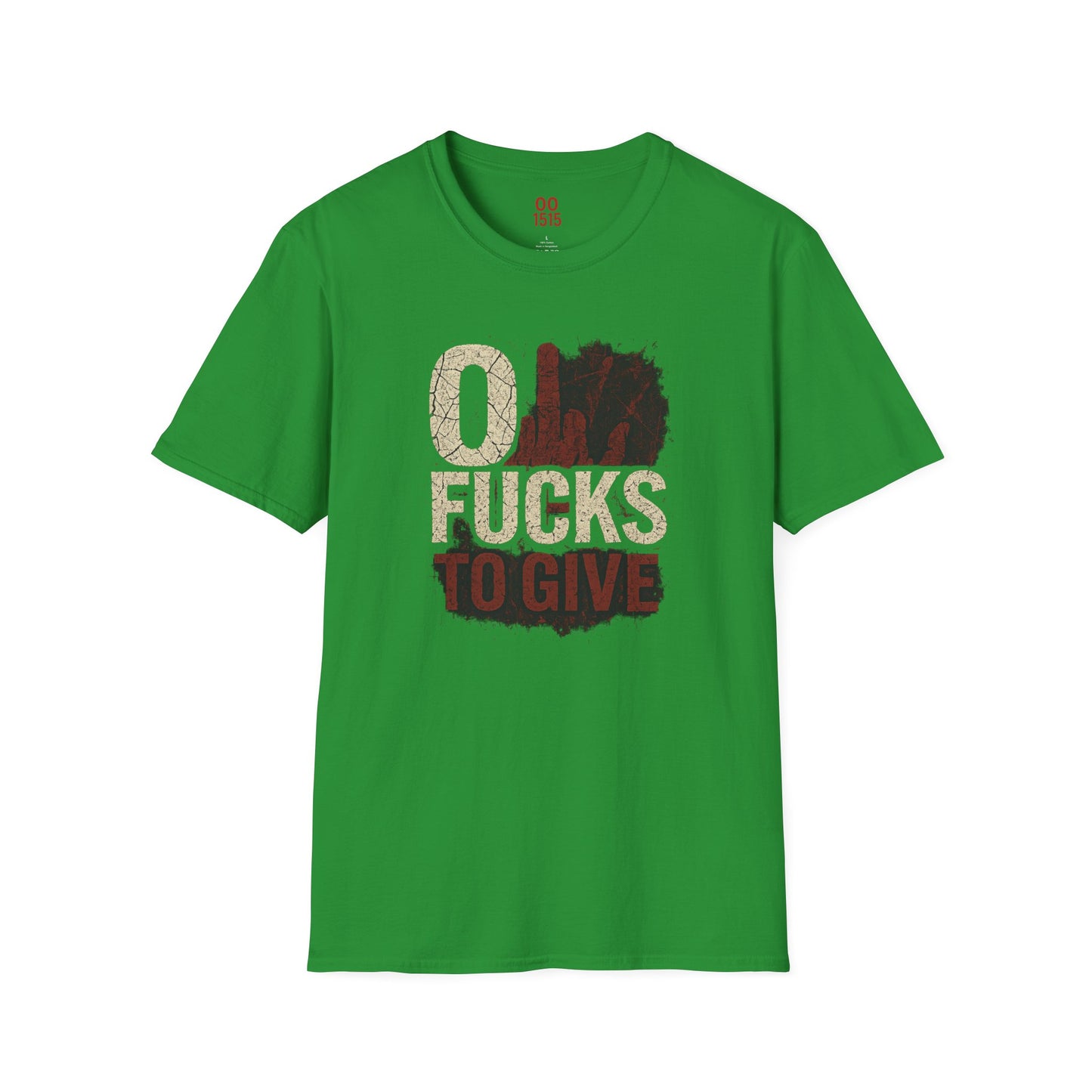Unisex Softstyle T-Shirt - "0 Fucks To Give" Graphic Tee for Casual Wear
